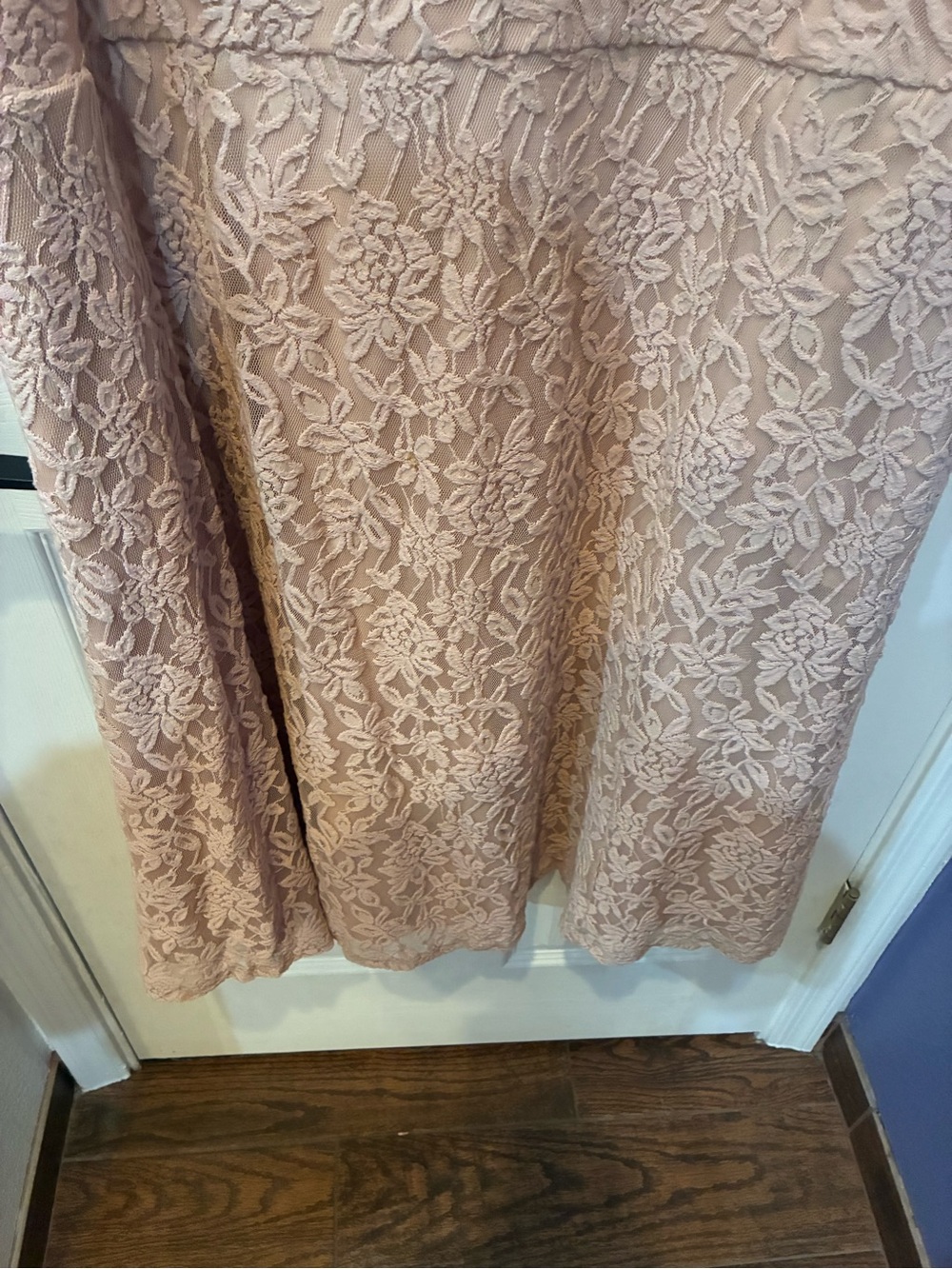 torrid Dusty Rose Lace V-Neck A-Line Dress - Picture 7 of 16
